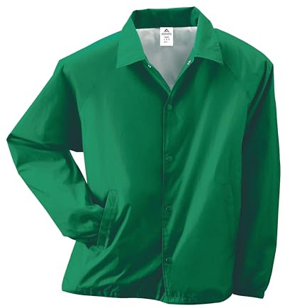 Augusta Sportswear Nylon Coach's Jacket/Lined - Rain-Ready, Water-Resistant Outerwear for Coaches & Outdoor Activities