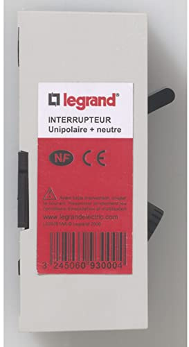 Legrand - Interrupteur Pac - unipolaire + neutre - puissance maxi 4600W