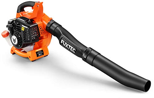Souffleur De Feuilles Thermique 2en1 FUXTEC FX-LB126-71 m/s - Extensible En Option à Aspirateur Et Broyeur De Feuilles - Parfait Pour Le Jardin, L'entrée De La Maison