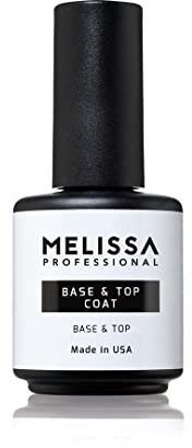 Melissa Base & Top Coat 2 in 1 per Unghie | Doppia Azione, Unghie Forti e Brillanti, Trattamento Base e Finitura Lucida, Per Unghie Naturali e Ricostruite