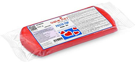 Saracino Pasta di Zucchero Top Rossa per Copertura da 500 g Made in Italy