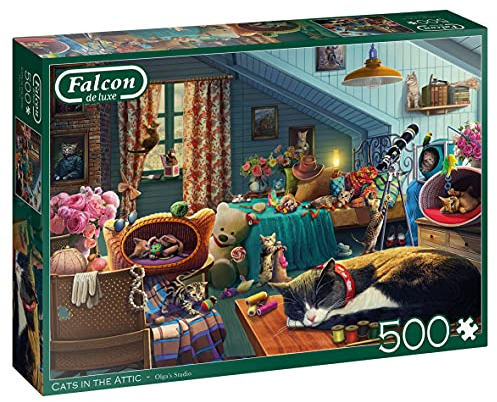 Falcon de Luxe Cats in The Attic - 500 Teile