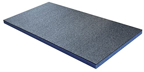 Shadow Foam Medium Schaumstoffplatte für Werkzeugkasten-Organisation – 1000 x 500 mm – Schneiden und Abziehen Schaumstoff für Werkzeugkästen und Werkzeugaufbewahrungssysteme – Blau (30 mm Stärke)