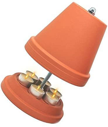 Calentador de velas de té grande para 4-6 velas de té