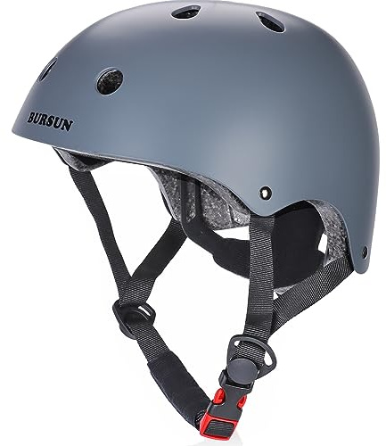 BURSUN Kinder Fahrradhelm Kinderhelm Skaterhelm für Alter 2-16 Jahre Jungen Mädchen, Kinderhelm für Fahrrad Roller Skateboard Scooter Roller Skating