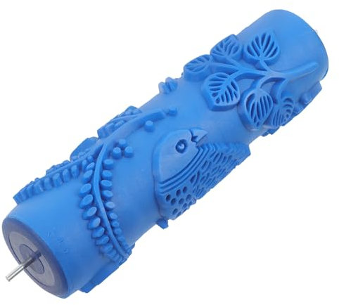 Uonlytech 7-Inch Printed Roller for Art Paint Patterned Rubber Paint Roller for Walls Consistent Texture Application Tool for Home Decoration and DIY Painting