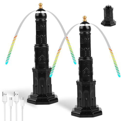 TEPENAR Répulsifs Anti Mouches - Chargement USB Ventilateur Anti Mouche Extensible Suspendu avec Ailes Holographiques pour Une Protection Efficace Contre Les Moustiques San Produit Chimique (2 pièce)