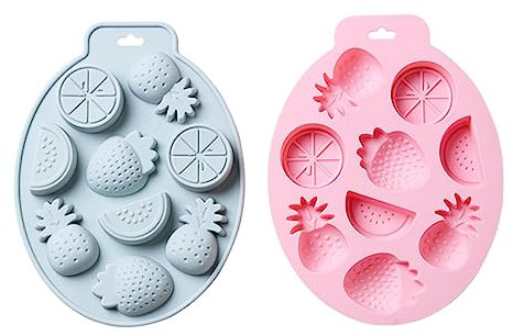 ABOOFAN 2pcs Fruit Shape Mold Silicone Cake Molds for Chocolate DIY Dessert Baking Tools Making