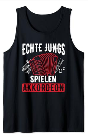 Echte Jungs Spielen Akkordeon Steirische Akkordeon Tank Top