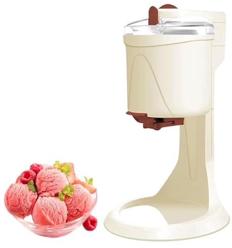 Macchina per il gelato, Macchina per il gelato domestico, Macchina automatica per il gelato soft di grande capacità, Uso domestico portatile con contenitore per il ghiaccio rimovibile del compressore