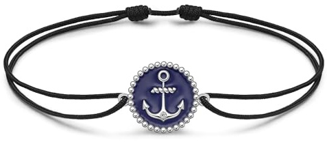JENDEAR SHINE Anchor Anklet for Women 925 Sterling Silver Charm Anklet, Handmade Rope Chain Waterproof and Adjustable, Ladies Summer Beach Anklet Jewelry