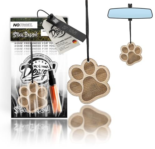 Auto Duftbaum Duft Lufterfrischer Holz | 10 Motive | Auto Aufhänger Diffusor | Luxus Duft Auto Parfüm | Geschenke für Männer Frauen | Inkl. 5ml Duftspray Girls Night (Pfote, Girls Night)