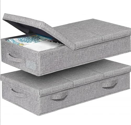 Felenny 2 cassettiera sotto il letto, pieghevole, contenitore per vestiti, scarpe, giocattoli, coperta