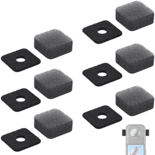 NJCXOLA Filtro Anti-Viento de Micrófono, Reducción Activa del Viento