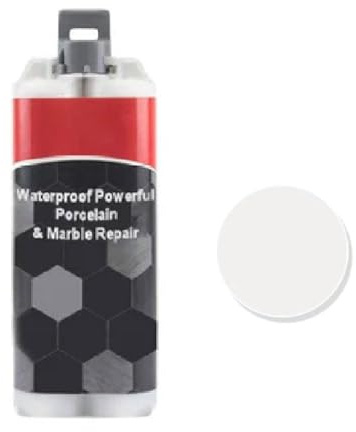 tkerinse Kit de réparation de carrelage en céramique, agent de réparation de carrelage en marbre pour réparation de sols et fosses, vernis PA, réparation de fissures de salle de bain