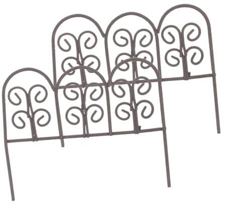 HEMOTON 2pezzi Recinzione in Miniatura Per Terrario Accessori Da Delle Bambole Recinzione in Retrò Per Micro Paesaggi Facile Da Usare e Riutilizzabile Adatta Per e Caffetteria