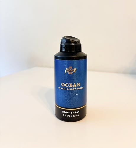Ocean – Men’s Body Spray, Fine Fragrance Mist, 3.7 oz / 104 g (Approx. 109 mL) – Blue Cypress, Vetiver & Coastal Air – Fresh & Clean Everyday Scent
