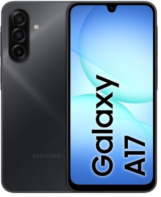 Samsung Galaxy A17 5G, 3 anni di Garanzia del produttore, Android 15, Display Super AMOLED 6.7, 4GB RAM, 128GB, Batteria 5.000 mAh, Resistenza IP54, memoria espandibile, Black [Versione Italiana]