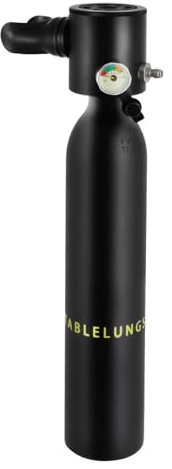 RjcdOPL Mini Bouteille de Plongée 0.5L, Bouteille d'oxygène Plongée 5 à 10 Minutes, Sécurité Professionnelle avec Plaque Anti-Explosion, Alliage d'Aluminium, sous-Marine Equipement