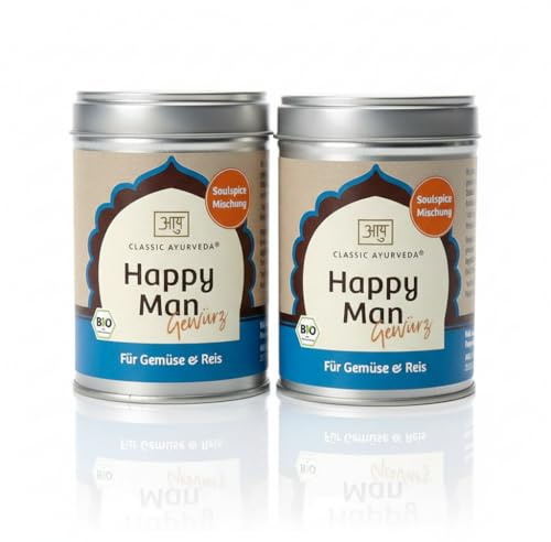 Classic Ayurveda Happy Man Gewürz bio – Ayurvedische Mischung 2x80g