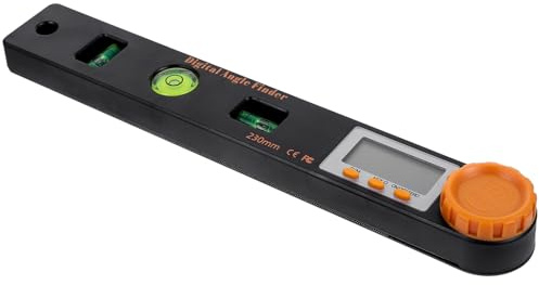 Uonlytech Righello Digitale Goniometro Compatto e Leggero Misuratore Angoli Elettronico per Falegnameria Inclinometro e Squadra di Precisione Portatile