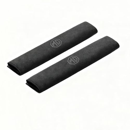 DUCHSAN 2Pcs Cuscinetto Cintura di Sicurezza Dell'auto per MG MG4 EV | ab 2022, Cotone Minky Cinture Copri Seggiolino Protezione,Lavabile