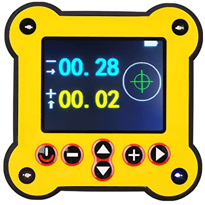 Pongnas Transportador Digital, Inclinómetro de Doble Eje de 0,02° con Pantalla a Color de 2,4 Pulgadas e Imanes Incorporados, para Medición en Maquinaria de Carpintería y construc