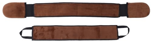 HOMOCONO Aplicador para Limpieza Profunda para Espalda de Loción de Material de Vellón Marrón, 2 Piezas y Bronceado Uniforme en Cuello y Espalda