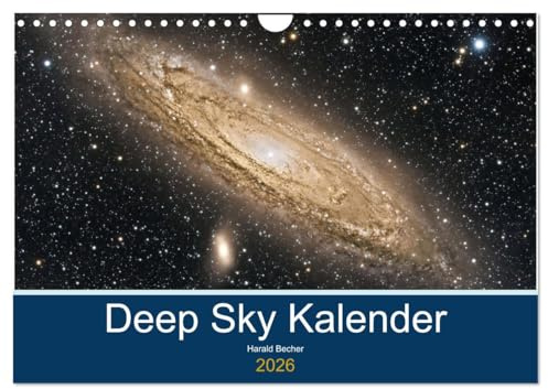 Deep Sky Kalender (Wandkalender 2026 DIN A4 quer), CALVENDO Monatskalender: Kalender 2022 mit Motiven von Nebeln Galaxien und Sternhaufen (CALVENDO Wissenschaft)
