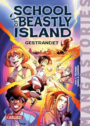 School of Beastly Island Band 1 - Gestrandet: Manga-Stories | Lustige Abenteuer-Fantasy für Jungen und Mädchen ab 10 Jahren mit vielen Manga-Illustrationen und kurzen Kapiteln