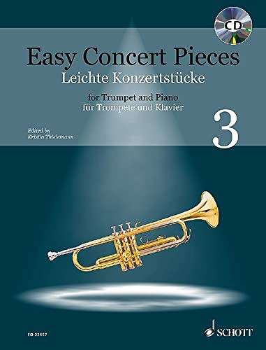Leichte Konzertstücke: 22 Stücke aus 5 Jahrhunderten. Band 3. Trompete und Klavier. (Easy Concert Pieces)
