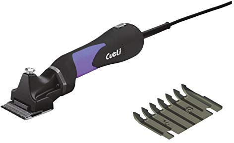 LISTER Pferdeschermaschine LI CUTLI + Messersatz LI 102 - Schermaschine für Pferde - professionelle Schur für ihr Pferd - Farbe-Gerät: schwarz | Farbe-Scherkopf: schwarz