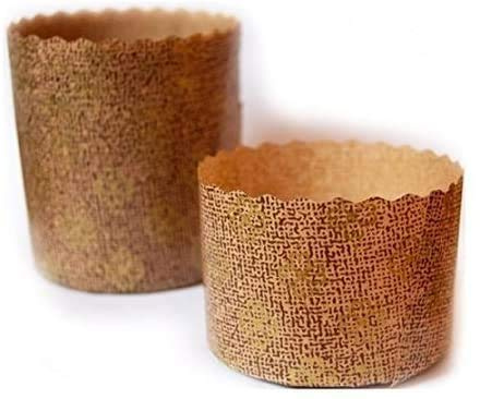 ARCOBALENOPARTY 10 x Stampo Monouso per PANETTONE 1500 gr Alto in Carta Forno per Dolci Lievitati