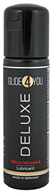 Glide4YOU Deluxe, ultimativer Genuss für unvergessliche Nächte, Gleitgel auf Silikonbasis - öl- und fettfrei sowie hautverträglich, kompatibel mit allen Kondomen, 100ml - Made in Germany