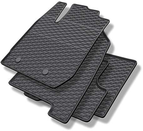 Mossa - Gummifußmatten Auto kompatibel mit Dacia Duster SUV (2017-2024) schwarz Gummimatten Gummi Fußmatten