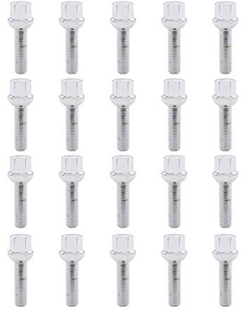 NewYall Pack of 20 Wheel Bolt Lug Nut for Mercedes 300D 400SE 500SEL CL55 AMG R350 E200 E250 G550 Maybach S600 GLK250 GLK280 ML55 AMG S550