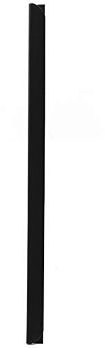 LEO’s - 100 x Klemmschienen Schwarz DIN A4 (297 mm) FH 3-4 mm für ca. 30 Blatt - Klemmschiene zum Binden von ungelochten Papier Unterlagen und Blattsammlungen - Klemmleiste aus Hart-PVC