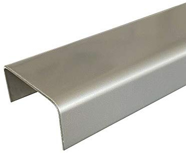 Einfassprofil blank V2A, 2000mm U-Profil Dekor außen 15x20x15 mm Schenkelinnenmaß aus Edelstahl blank 1,5 mm stark U-Winkel Edelstahl,Einschubprofil,