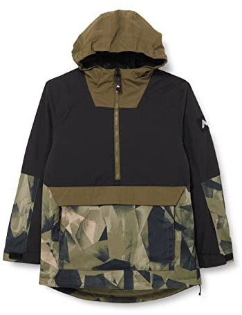 McKINLEY Unisex Gus snowboardjacka, Olive mörk/ap/svart, 164