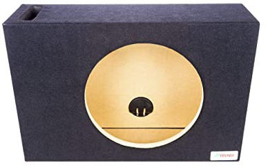 Atrend Bbox Caisson de Basses ventilé Simple de 30,5 cm – Boîtier de Caisson de Basses pour Voiture – pour améliorer la qualité Audio, Le Son et Les Basses – Bornes Finition Nickel