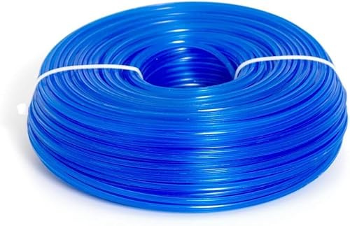 pokm toolsmarket - 2.7mm / 100m Mähfaden Stark, Trimmerfaden Rasentrimmer Faden, 5-kant Stern, Freischneider Faden, starker Sternquerschnitt, Unkrautschneider, Blau