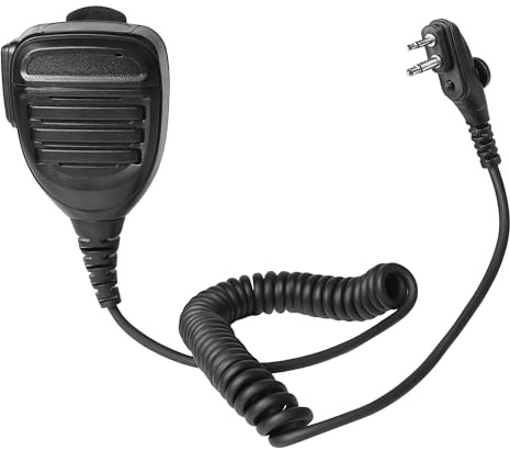 Microphone Mic for Hytera HYT Radio BD505 BD615 PD405 PD505 PD565 2-pin | Handheld Shoulder Mic Compatible with Midland G15Pro G18 HYT BD555 PD485 Power446 TC-446S TC-610 TC-620 2-prong with Screw