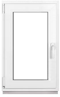Framex Kellerfenster Fenster Kunststofffenster Weiß Breite x Höhe 50 x 80 cm (500 x 800 mm) 2-fach (32 mm) Dreh Kipp DIN Links - Premium - Alle Größen