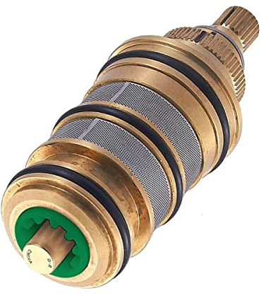 Daaxing Brass Thermostatic Shower Cartridge,20-50℃ Thermostatic Cartridge Shower Mixer Valve Bar Repair Kit, for Thermostatic Faucet