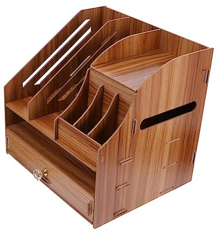 Housoutil Holz Aufbewahrungsbox Mit Schublade Multifunktionaler Tischorganizer Für Diverse Kleinigkeiten Praktischer Aufbewahrungsbehälter Für Zuhause