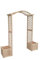 Home Deluxe Arco de Rosas de Madera Arco - 183 x 200 cm | Arco de Rosas de Madera, Arco de Rosas con jardineras, Soporte trepador de Madera para jardín,