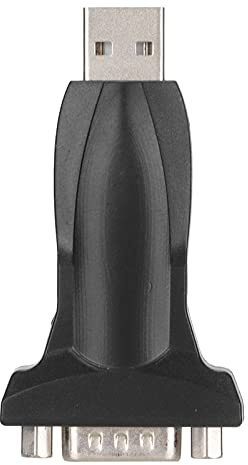 POENVFPO Alta Compatibilidad USB a un Adaptador Masculino RS232 con Chipset FTDI PL2303. para 10/8/7, MacOS X 8 o Superior. Ideal para ISDN, PDA. Negro