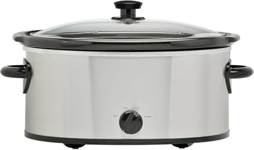 Mijoteuse ovale de 6 litres (acier inoxydable)