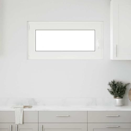 RISOR Kellerfenster 100x50 cm Drehkipp DIN Links Anthrazit, PVC-Stahlkern Konstruktion, 2-Fach Isolierglas für optimale Wärmedämmung und Schalldämmung
