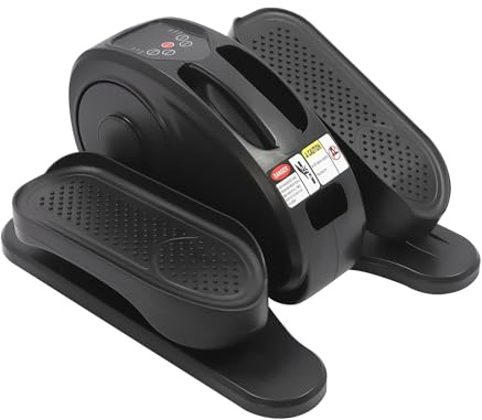 Entrenador elíptico eléctrico con mando a distancia, 12 niveles de velocidad, mini entrenador de piernas para casa y oficina, pedal motorizado para personas mayores y adultos